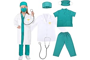 Acecharming Kids Surgeon Costume: Transform into a Heroic Healthcare Professional