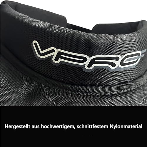 VPRO Eishockey Halsschutz -Eishockey Kehlkopfschutz Leichte und verstellbare Manschette für Erwachsene & Jugendspieler (SR/Erwachsene Person)
