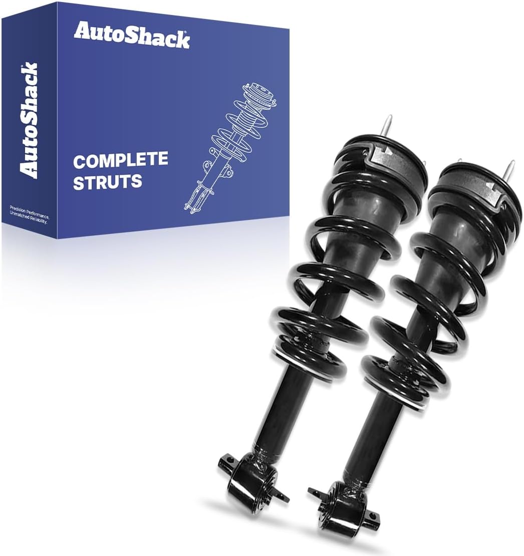 AutoShack Front Complete Strut & Coil Spring Assemblies - Driver and Passenger Side for Chevrolet & GMC, Tahoe 2007-2020 Yukon 2007-2020 Suburban 2015-2020, 4WD RWD AWD V8 4.8L 5.3L 6.0L 6.2L