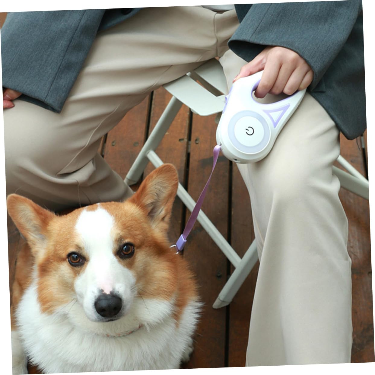 Abaodam Guinzaglio Retrattile per Cane Funzione Allungabile e Impugnatura Antiscivolo