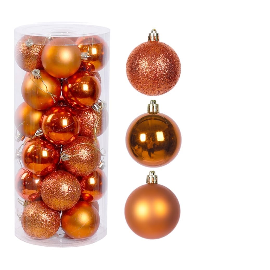 Set de Bolas de Navidad Bolas de Navidad 24 Uds Adornos De Bolas De Navidad Bolas De Decoraciones Para Árboles De Navidad Inastillables Con Lazo Colgante Para Fiestas Y Vacaciones Bolas para Arbol de