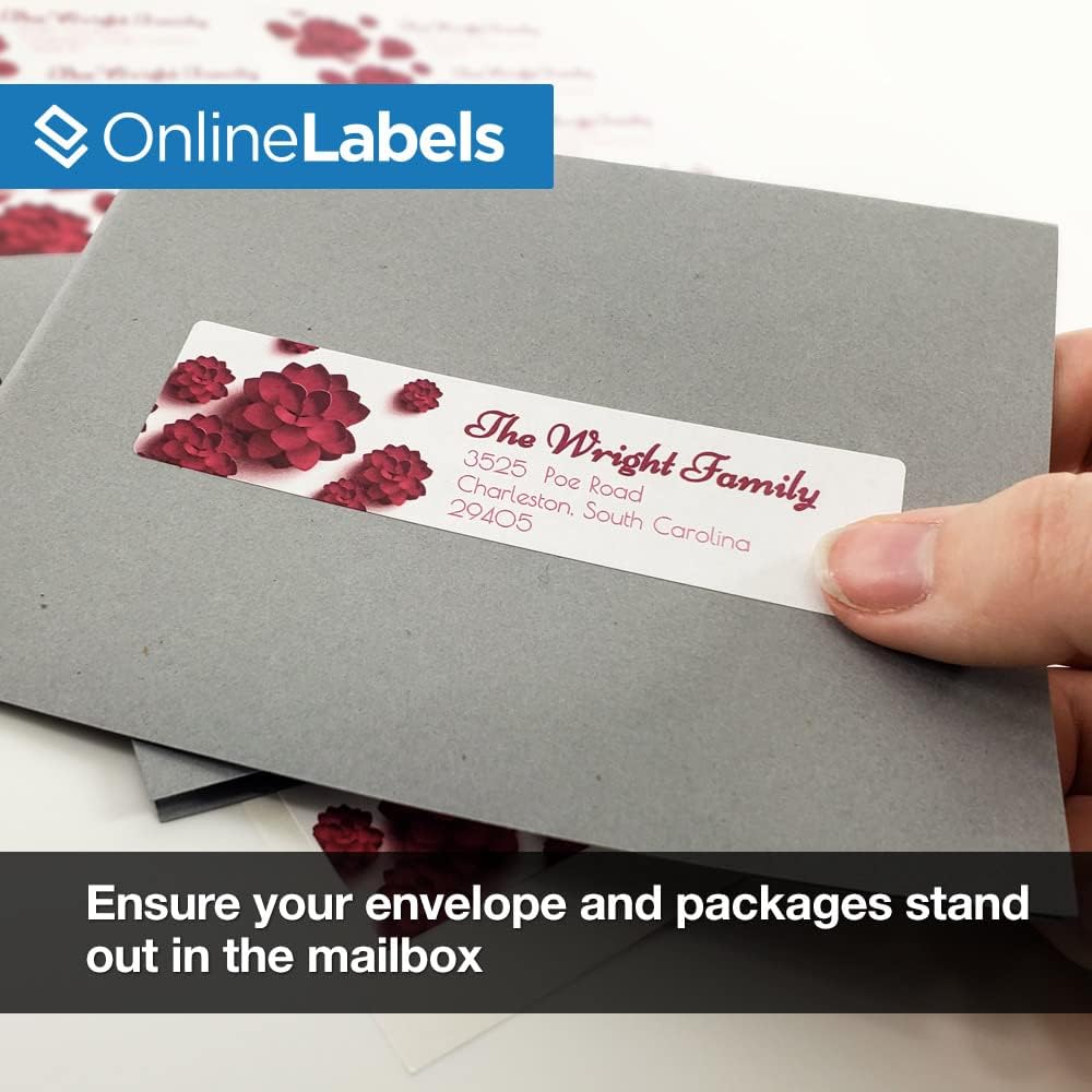 Customizable Address Labels - 4 x 1 - Permanent, White Matte - Mailing, Barcode Labels - Pack of 2,000 Labels, 100 Sheets - Inkjet/Laser Printers - Online Labels - Image 6