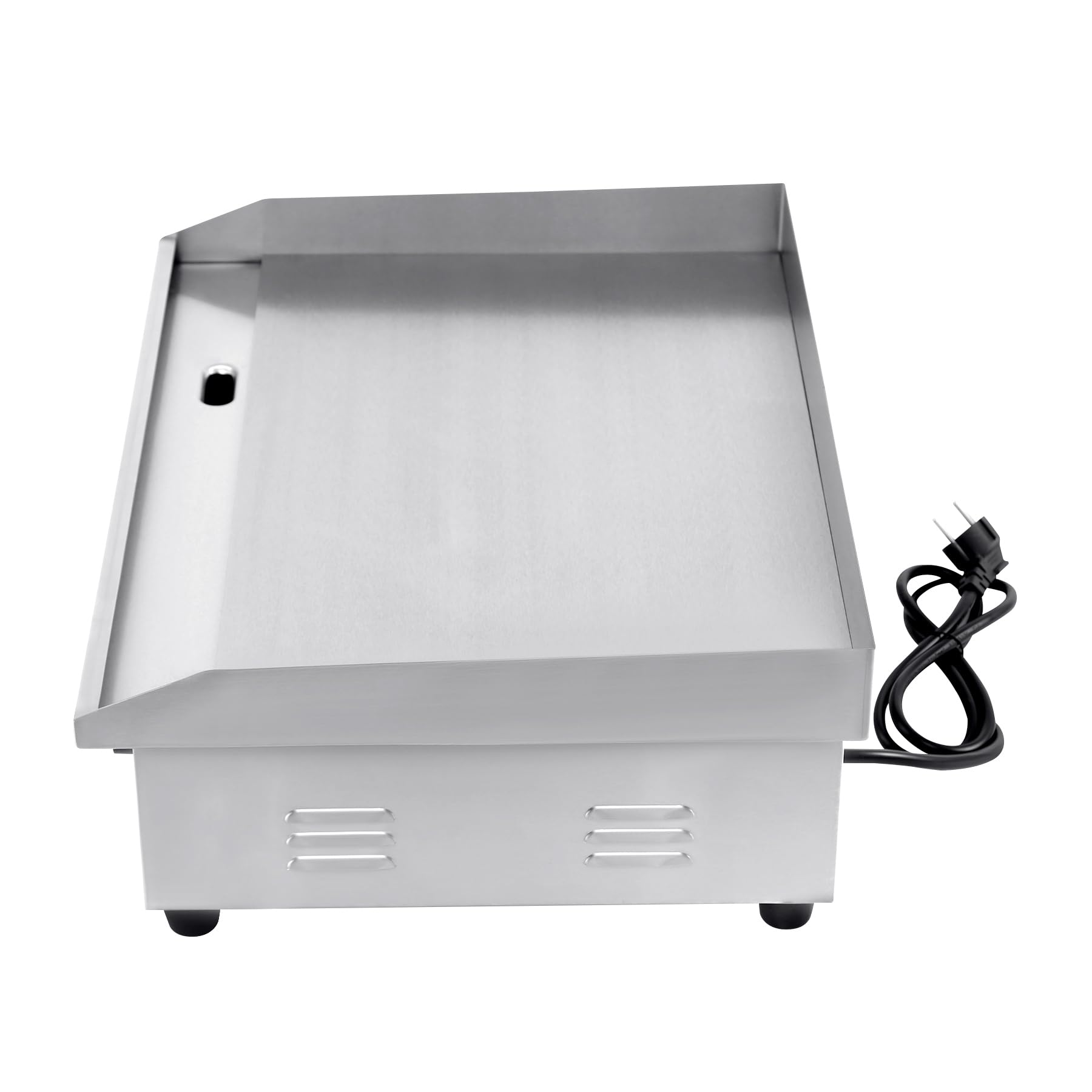 3000W Elektrischer Grill, Arbeitsplattengrillplatte Grillplatte Edelstahl Elektro Grill 55 x 36 cm für Balkon & Indoor, Stufenlos 50-300 °C