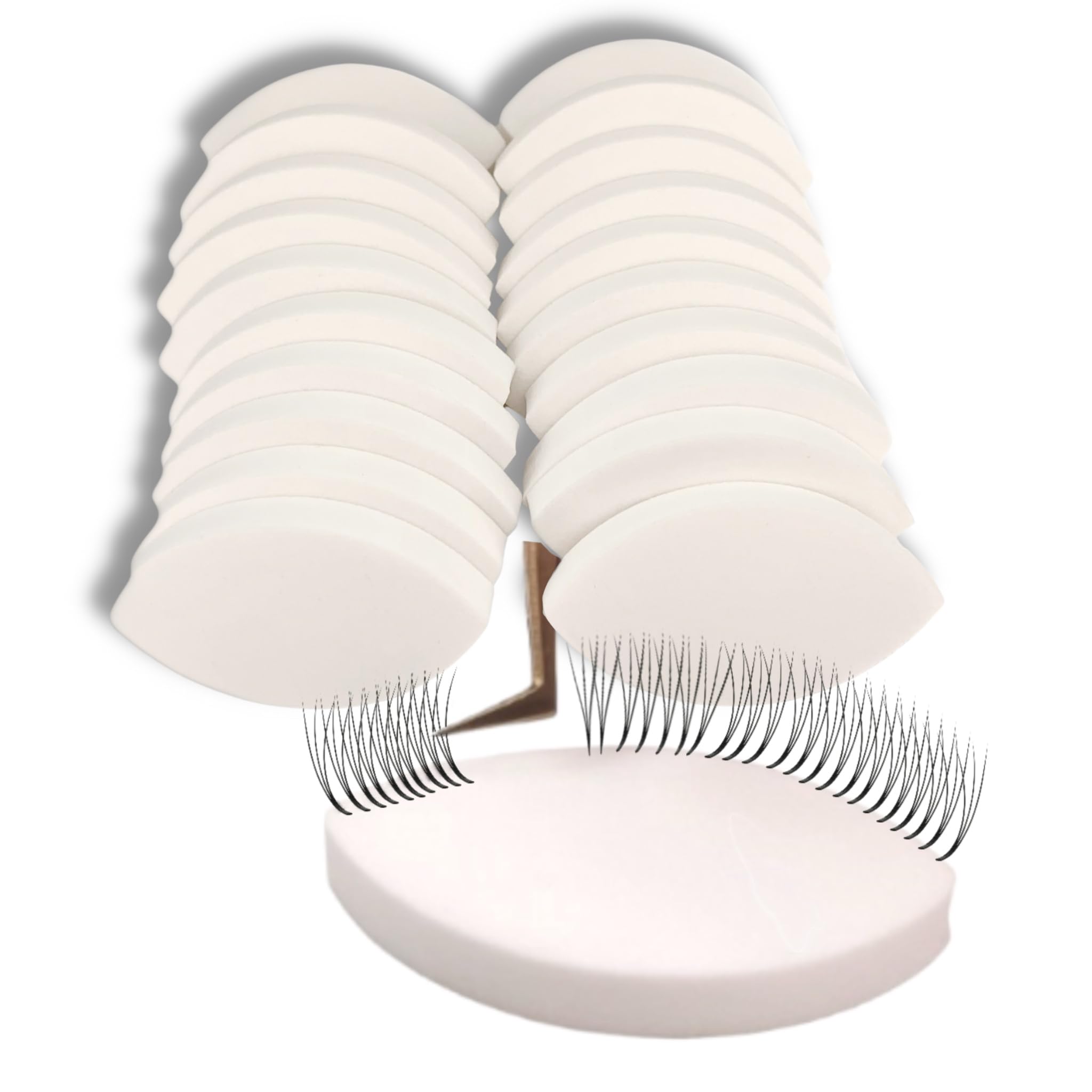 Practice Lash Sponges - Eye Shape Sponges and Mapping Chart Includes 20pcs