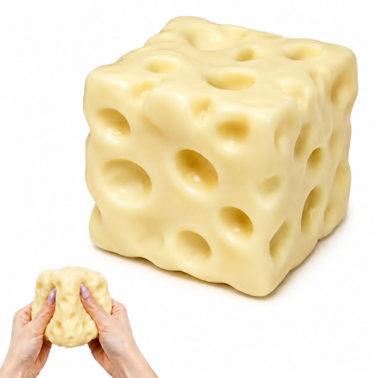 CLPKLQ 1 PCS Big Cheese Squishy, 6cm Novelty Desk Ornament