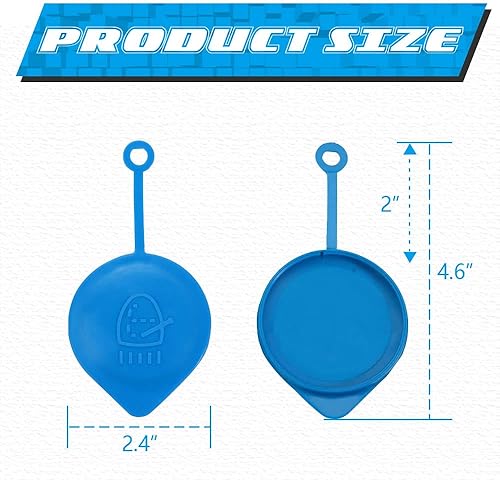 Miniatura 2 de HAOBO 2 tapas de depósito de líquido para limpiaparabrisas, tapa de líquido del limpiaparabrisas, tapa de líquido para lavado de botella de líquido