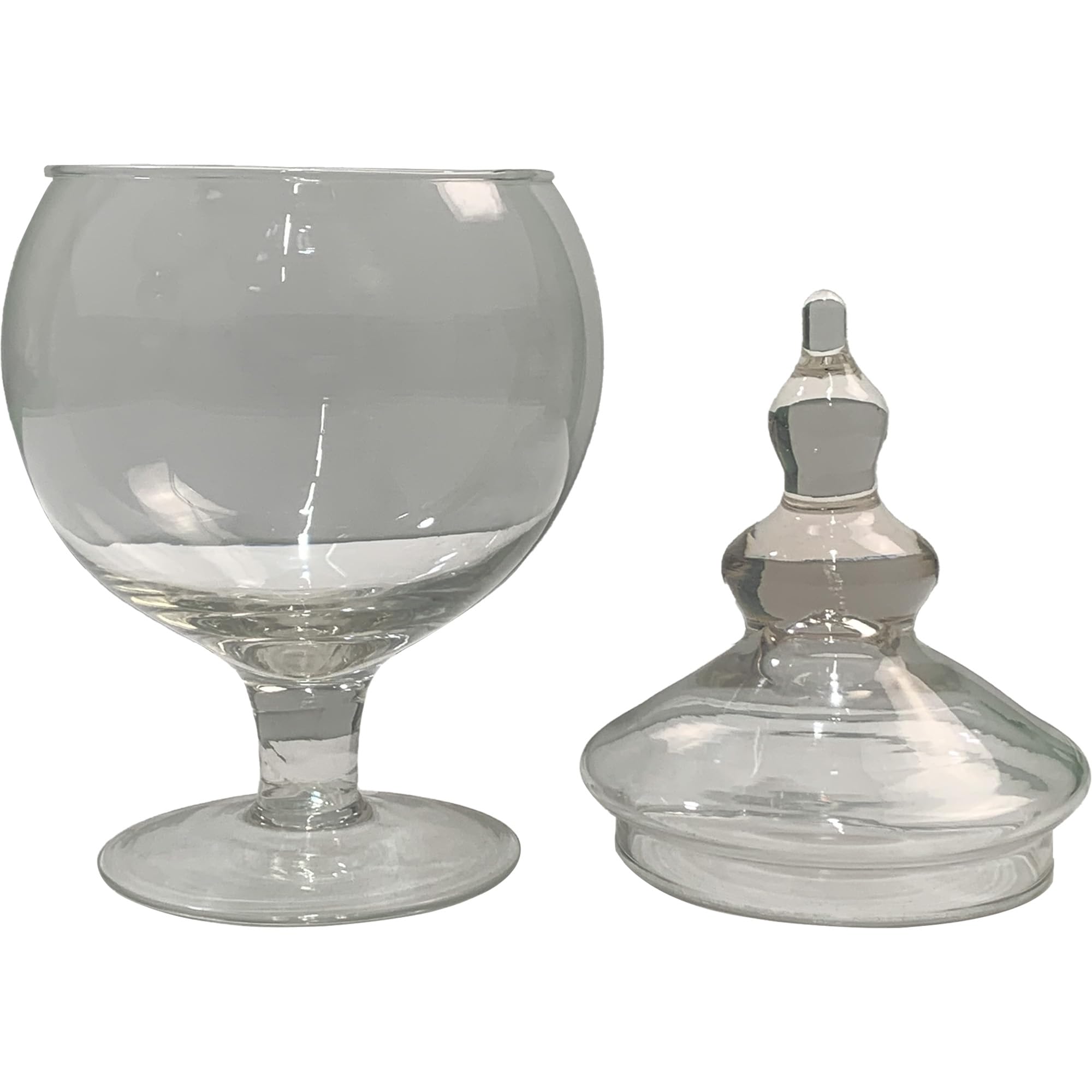 Cegeco porta bon bon menphis in vetro trasparente 15x33 cm