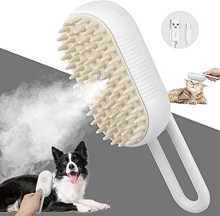TOHDNC TOHDHC Cat Steamer Brush, 3 in 1 Cat Brush with Water Spray, Self-Cleaning Steam Brush with Massage, Cat Grooming Brush for Removing Tangles, Loose Hair product image