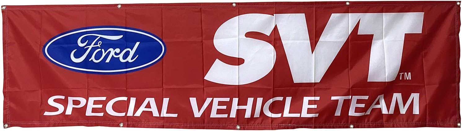 Ford SVT Flag Automotive Special Vehicle Team Racing 2x8ft banner