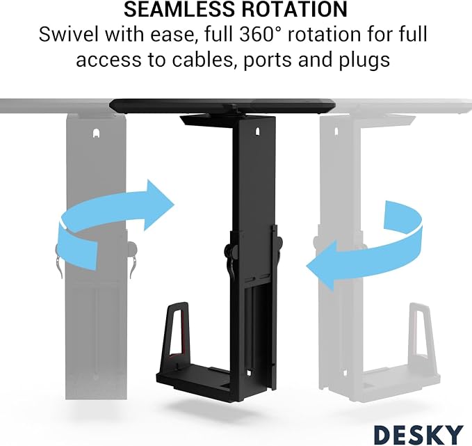 Soporte Desky para CPU Deslizante con Giro 360° y Ajustable miniatura 4