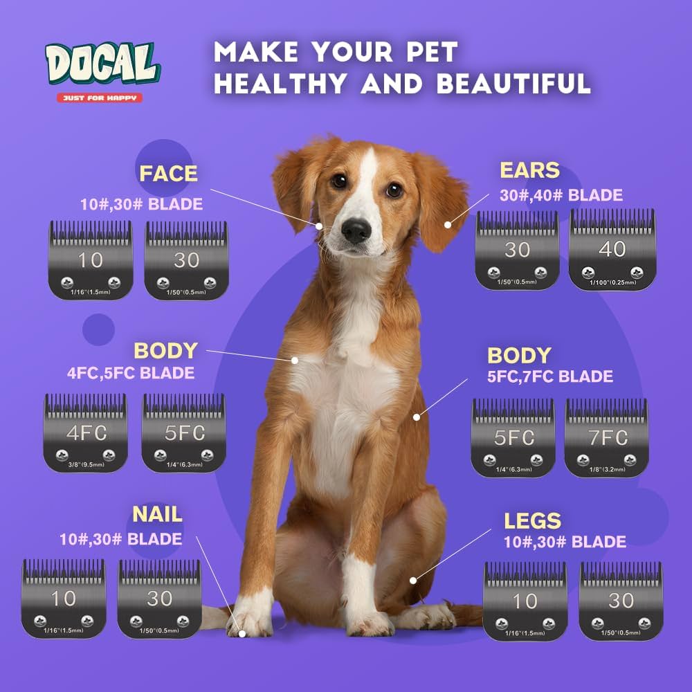 2PCS 3FC Blades Detachable Dog Grooming Ceramic Blades Compatible With