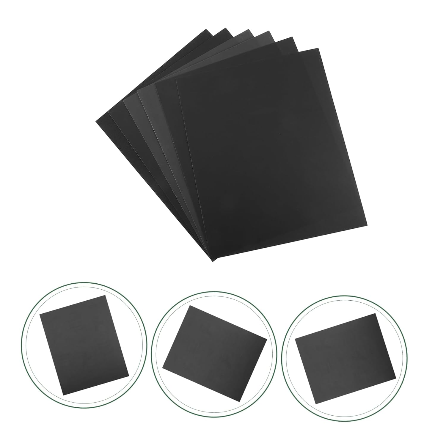 ABOOFAN 6 Pack Polishing Sandpapers Grinding Paper Sheets for Wood Metal Plastic Easy to Use