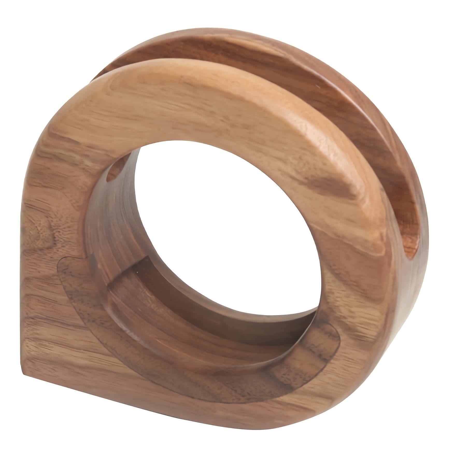 Porte-stylos en bois massif, porte-crayons décoratif marron rond pour étudiant