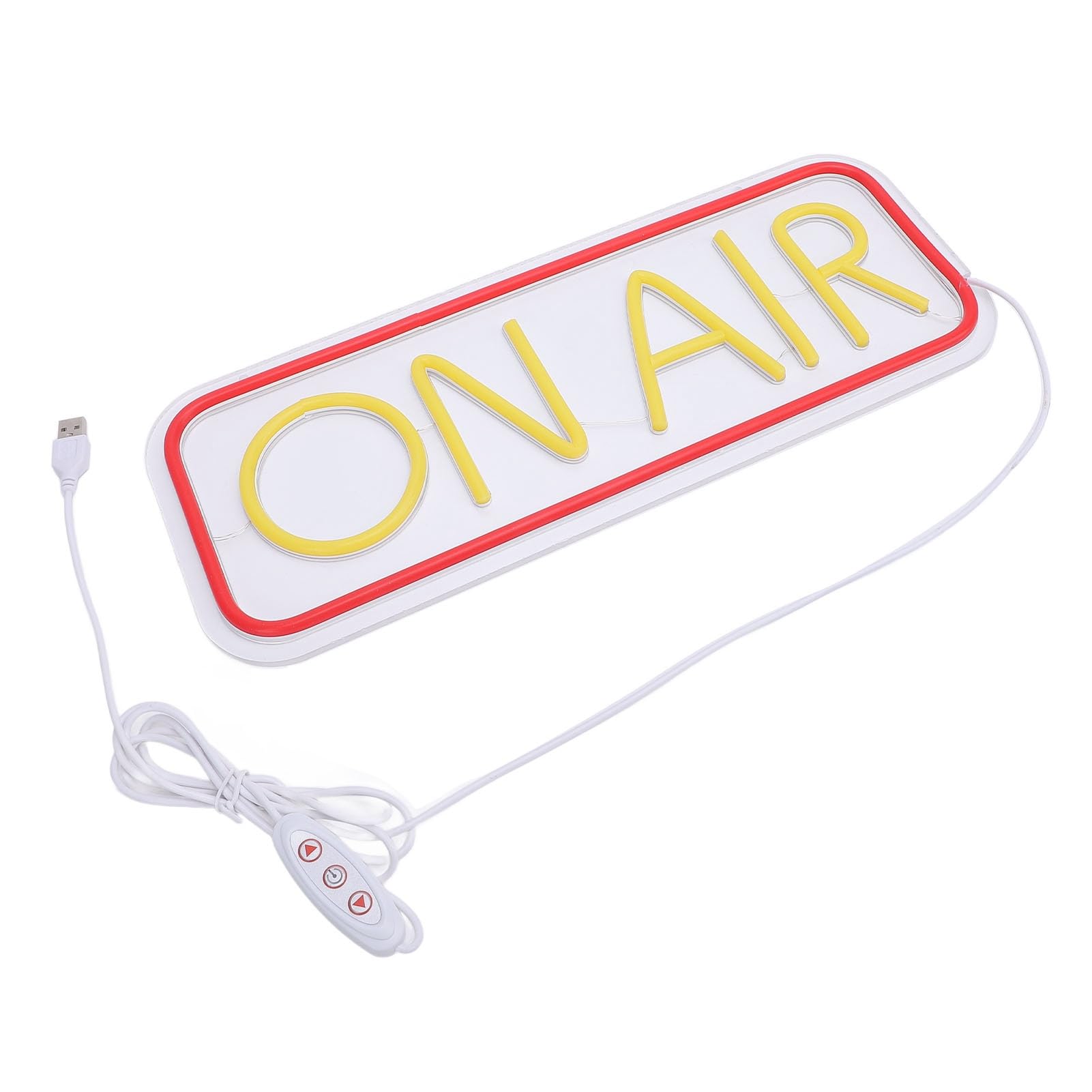 Auf Luft -Neonschild, USB Angetrieben Auf Luft -LED -Lichtschild mit Abgelegenem Podcast Decor YouTube Plaque, LED -Neon -Wanddekoration für Gaming Room Live Streaming Music Studio
