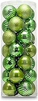 Vista 11 de 28 bolas de Navidad de 2.36”, irrompibles, con 4 acabados clásicos para decoración del árbol de Navidad
