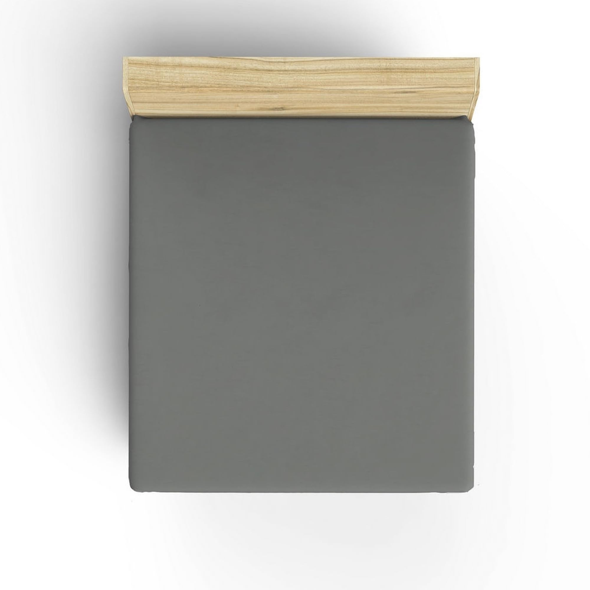 Fitted Sheet 140 x 190 cm Dark Grey, Darkgray