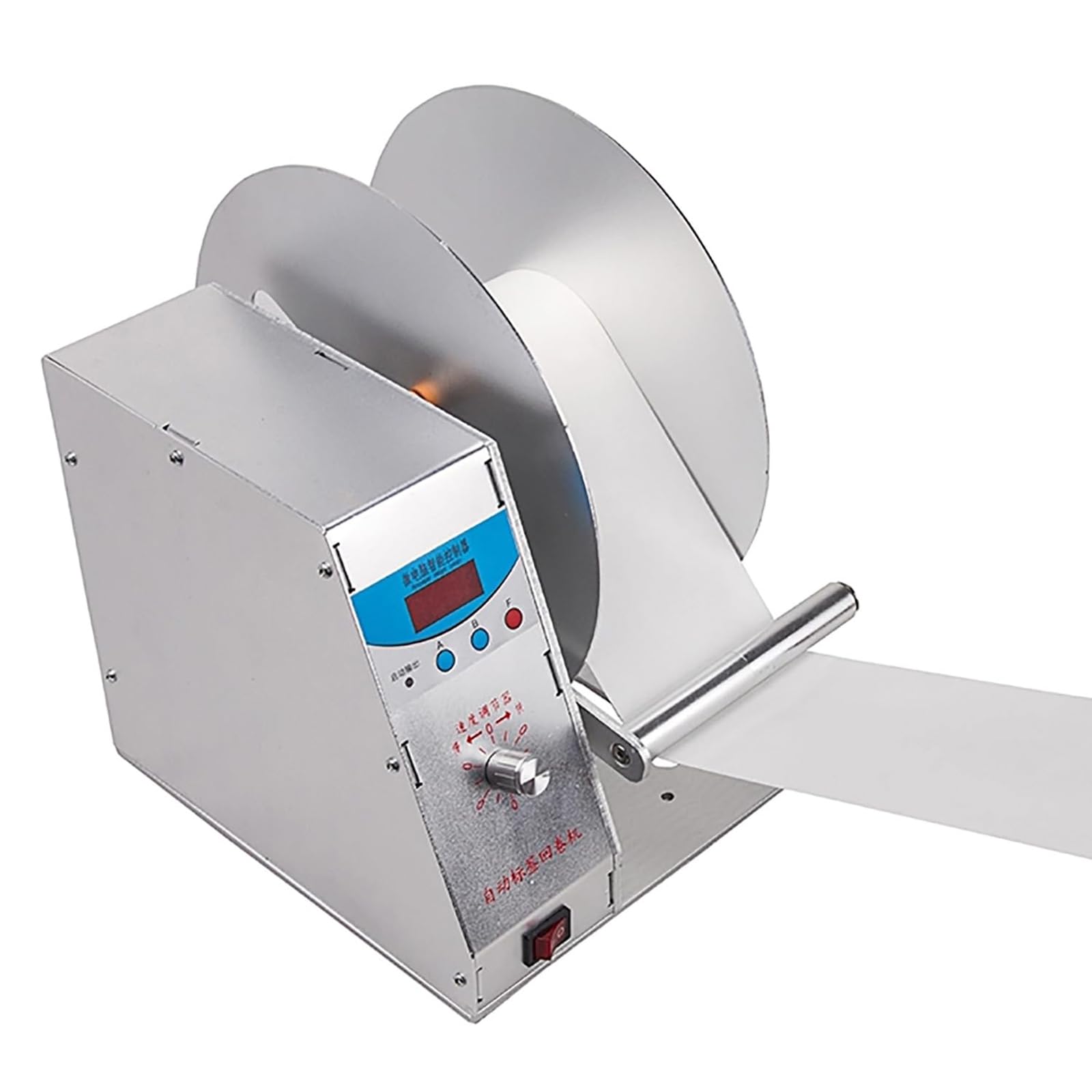 McbeAn Máquina Rebobinadora De Etiquetas, Rebobinadora Automática De Etiquetas, Círculos Contables De 0 a 9999, Velocidad De Rebobinado Ajustable, Ancho De Etiqueta De 115 Mm/4,53", para Etiquetas