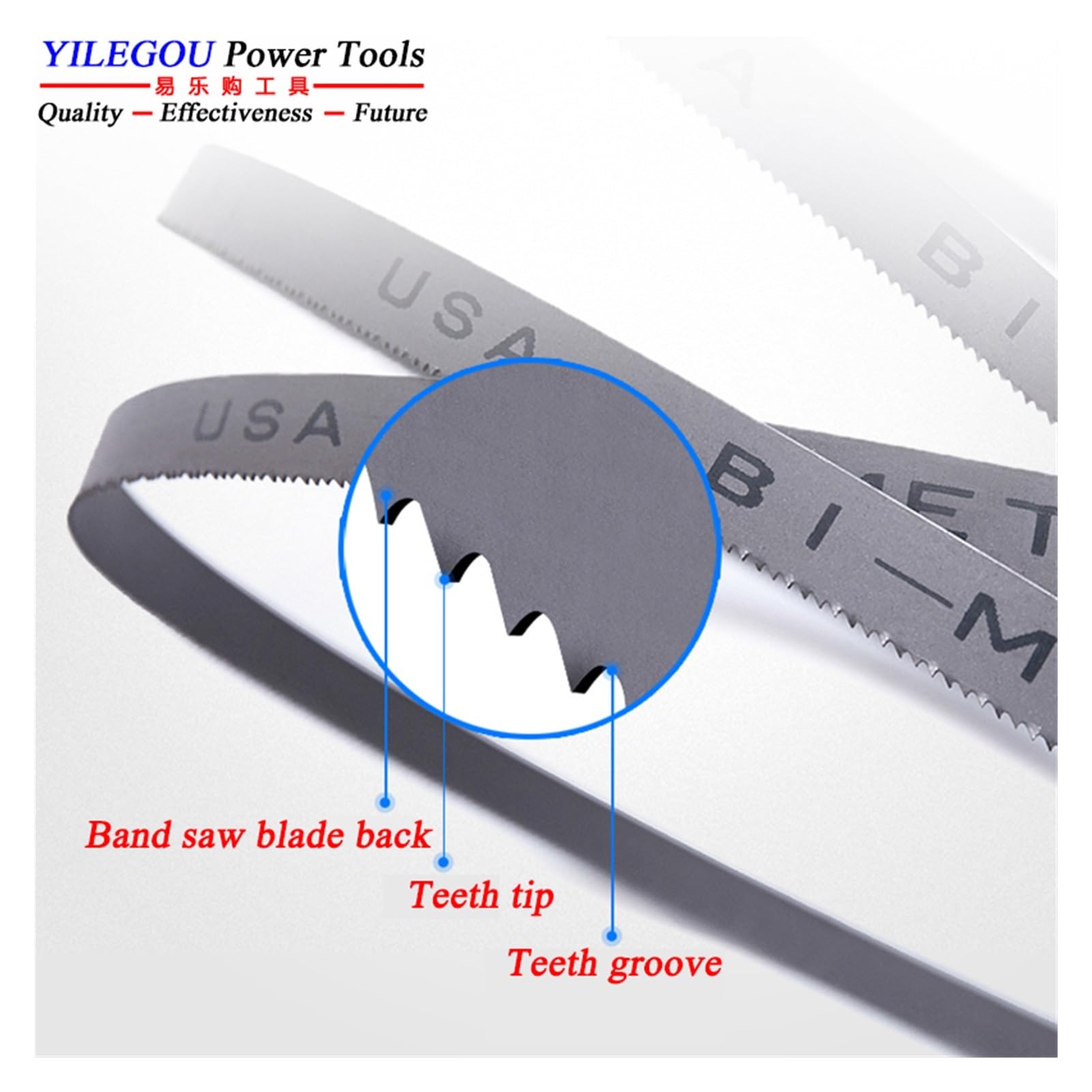 1140 1735 1826 2240 2750mm M42 lame de scie à ruban bimétallique 13mm coupe bois dur, métal 1/2 "3/4"(13x0.6mm 8-12Tpi,Length 2240mm)