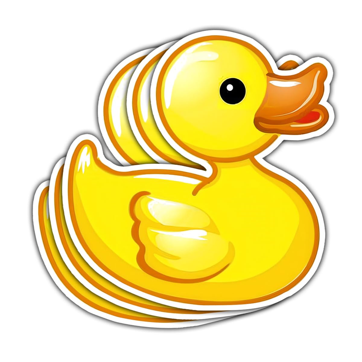 (3Pcs) Yellow Duck Sticker Funny Meme Cute Duck Decal, Duck Vinyl Stickers, Rubber Duck Sticker - Stickers for Laptop Water Bottle Phone Car Window