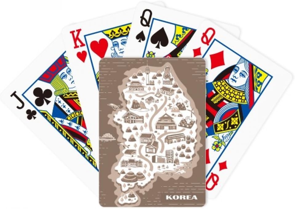 Korean Map Seoul and Busan Poker Playing Magic Card Fun Board Game