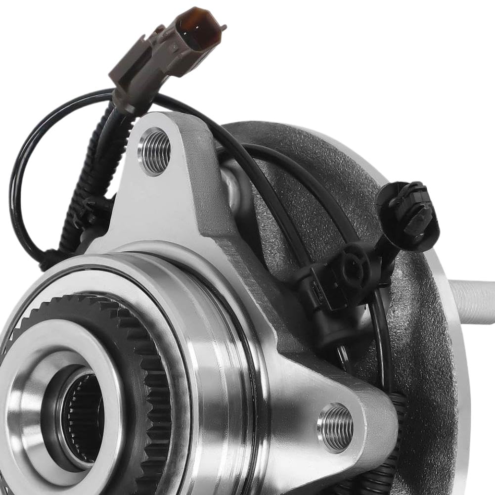 Conjunto de buje y cojinete de rueda delantera con ABS y 6 lengüetas compatible con F150 2018 2019 2020