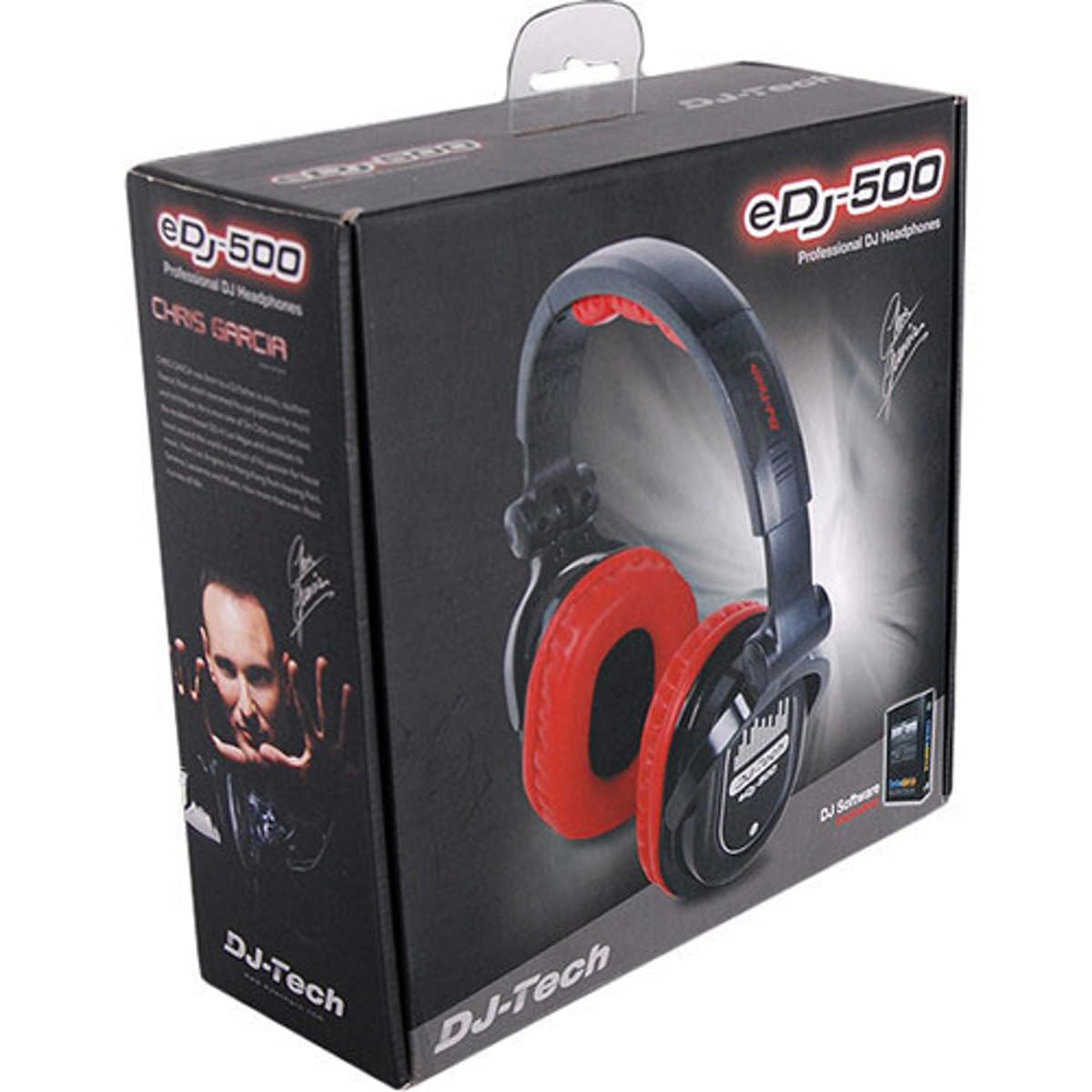 DJTECH EDJ500RED - Cuffie professionali per DJ