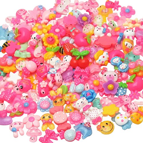 Dandan diy 100pcs mix lots flatback resin buttons flat …