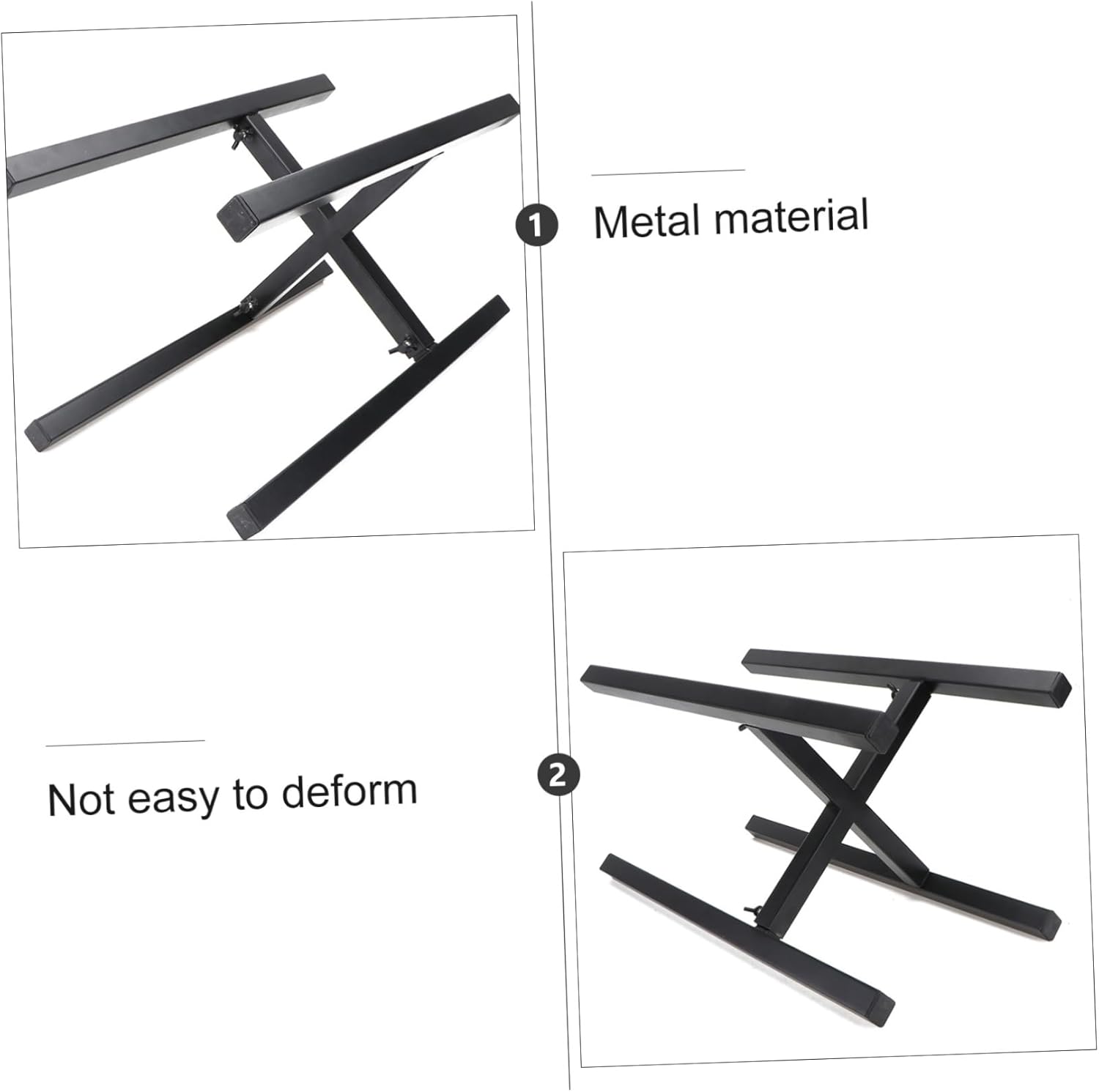 1pc Adjustable Iron Art Plant Stand Four-legged Potted Holder for Use Modern Black Design for Balcony and Room Material Strong Bearing Capacity