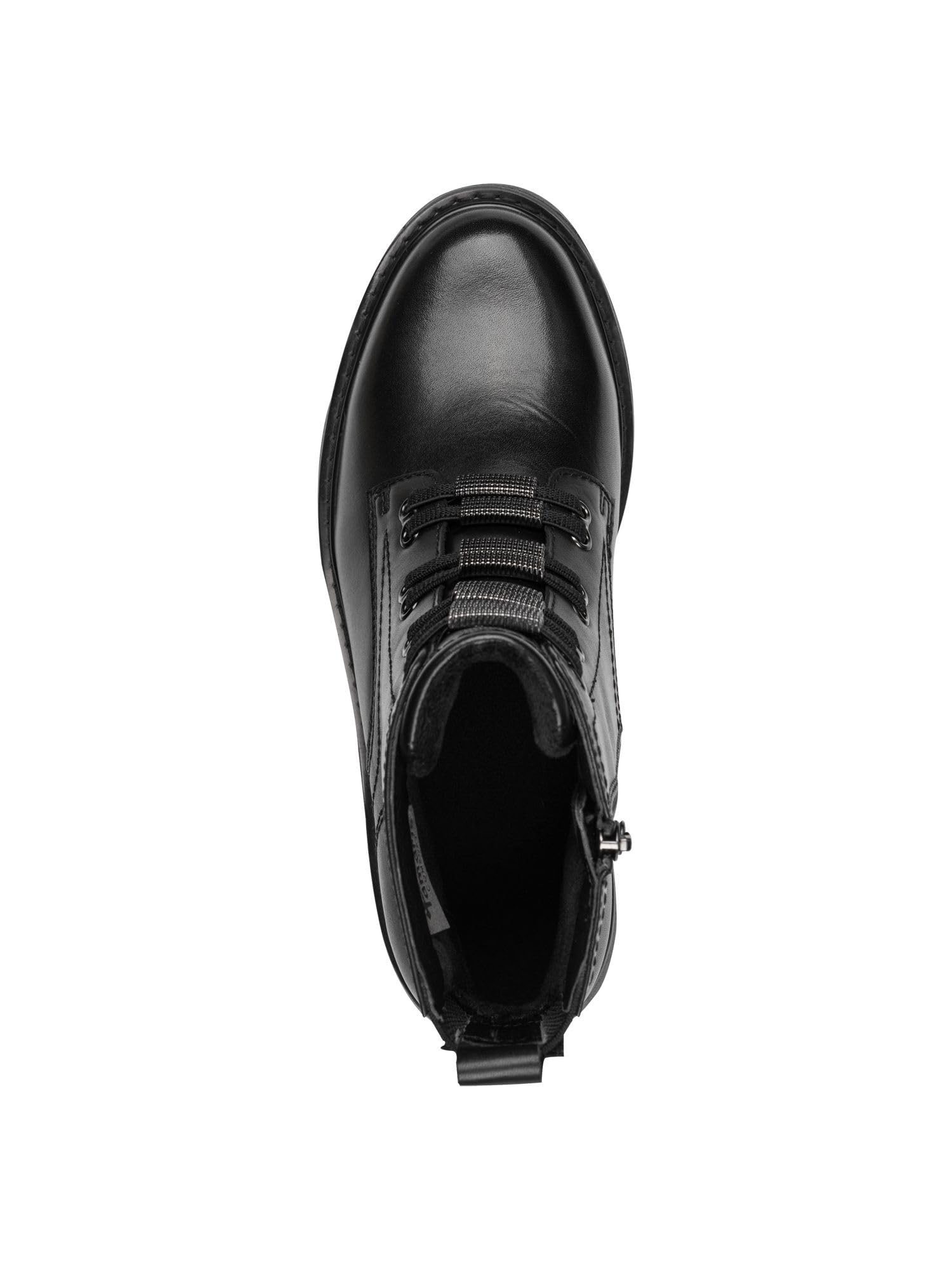 Tamaris Botas Planas de Media Longitud para Mujer, Color Negro, Talla 38 EU, Negro, 38 EU