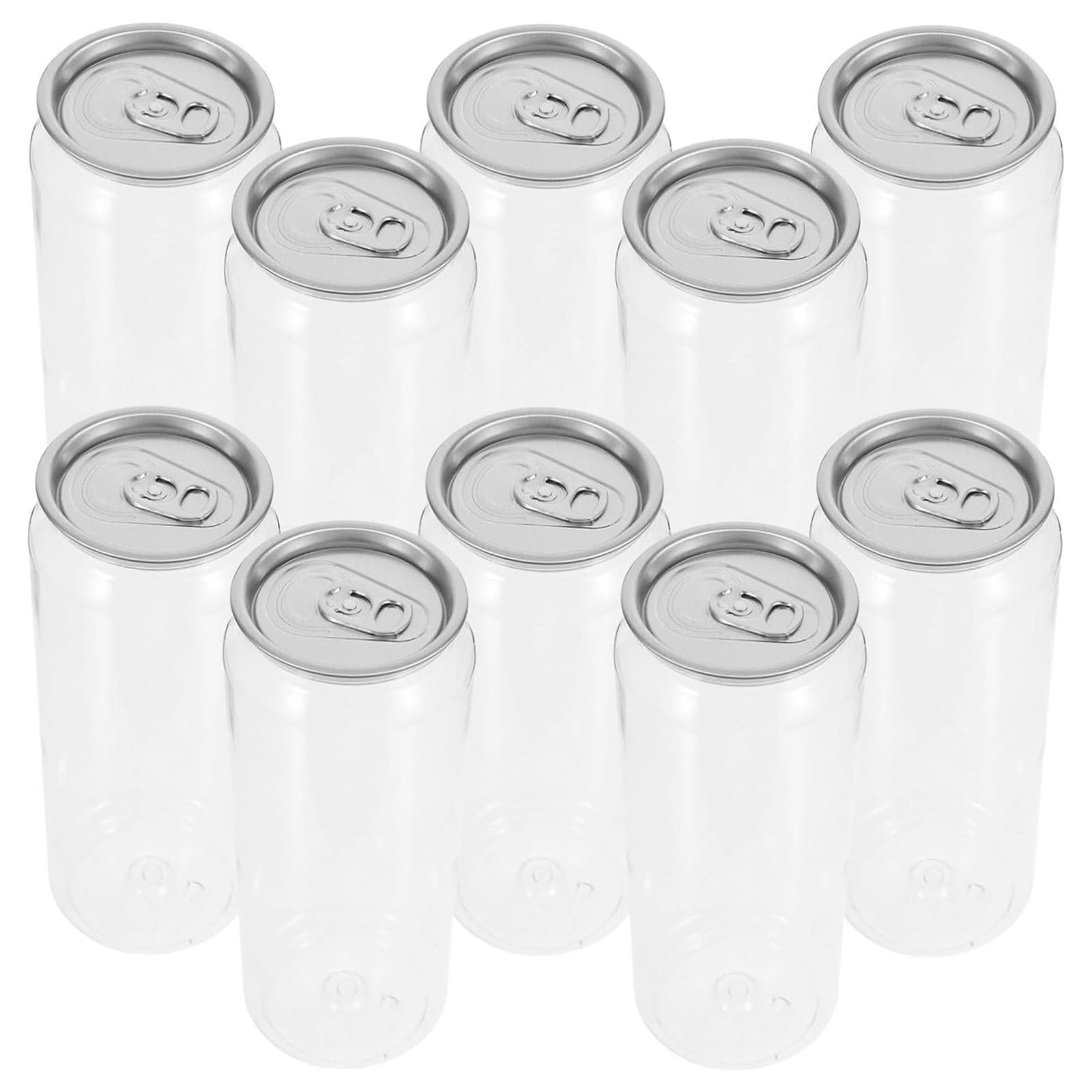 ZEEKYFOR 200pcs Can Cups with Lids, Disposable PET Juice Bottles, Portable Canned Drink Bottles Beverage Storage Jars Compatible with Can Sealing Machine 650ml/22oz