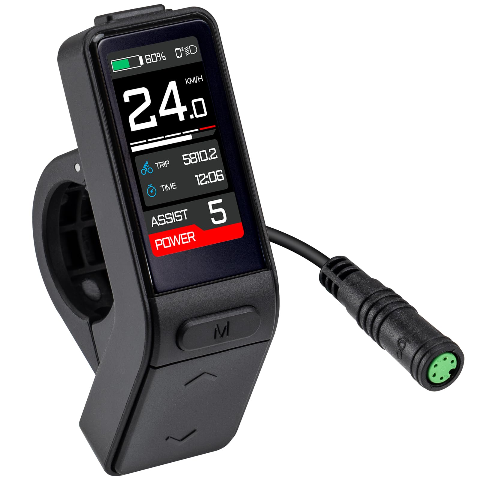 BAFANGDisplay UART Protocol for BBS01B BBS02B BBS-HD Mid Drive Motor 0-5 Pedal Assist Levels eBike Display with UART Protocol Automatic Backlight