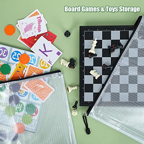 Eoout 28Pcs Mesh Zipper Pouch, 10X14Inches Black Zipper Bags For Organizing Storage, Waterproof Puzzle Bag, Zipper File Bags For Board Games And School Office Supplies #TOP6