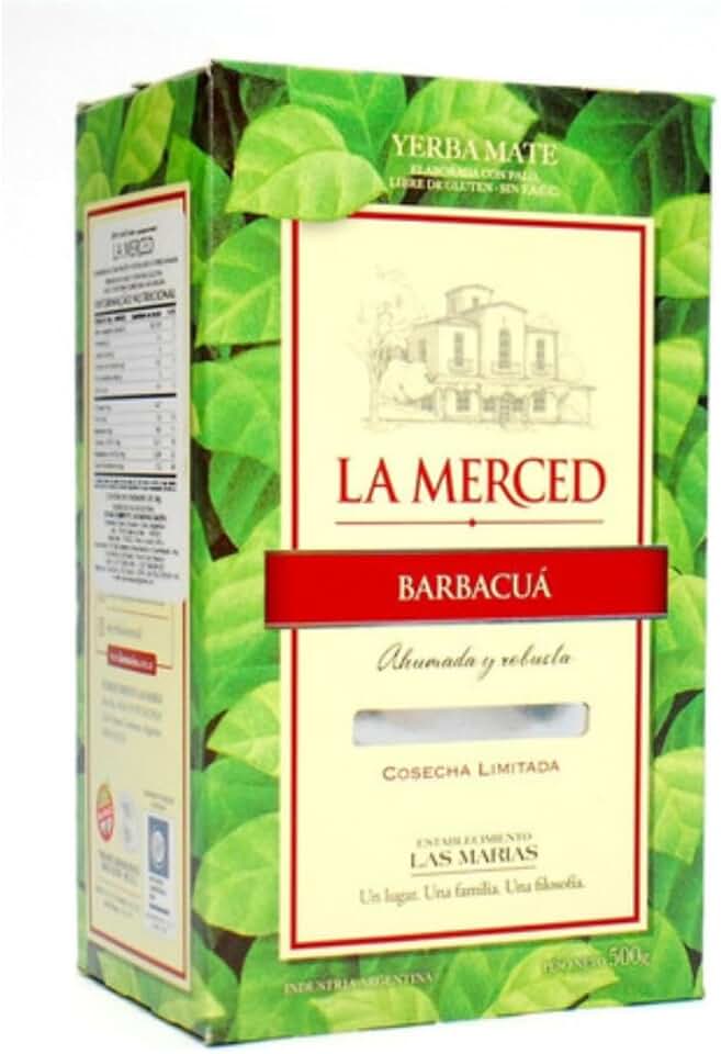 La Merced Barbacuá Yerba Mate, Cosecha Limitada, Sabor Ahumado e Robusto, 500g