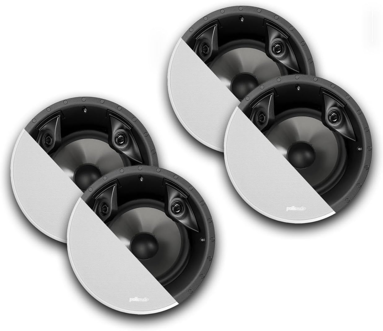 Polk Audio 80F/X-RT Vanishing 8" in Ceiling Speakers - 4 Pack (White)