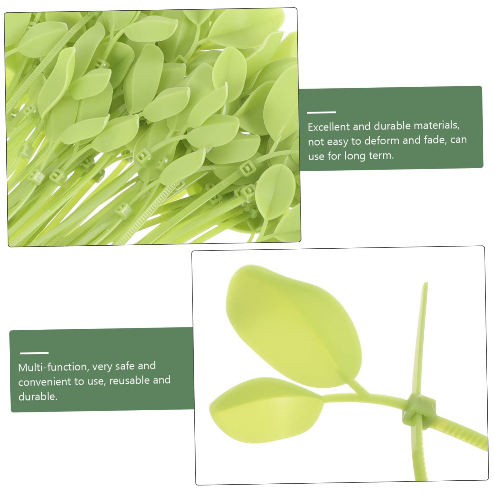 DOITOOL 300stücke Blattförmige Nylon Kabelbinder Bunte Dekorative Und Praktische Kabelbinder Für Garten Zuhause Und Büro Langlebig Und Einfach Zu Verwenden