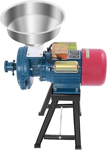 Miniatura 9 de Molinillo de molino, molienda eléctrica de cultivos de grano seco de 220 V con embudo para alimentación, café, cereales, harina de arroz, maíz,