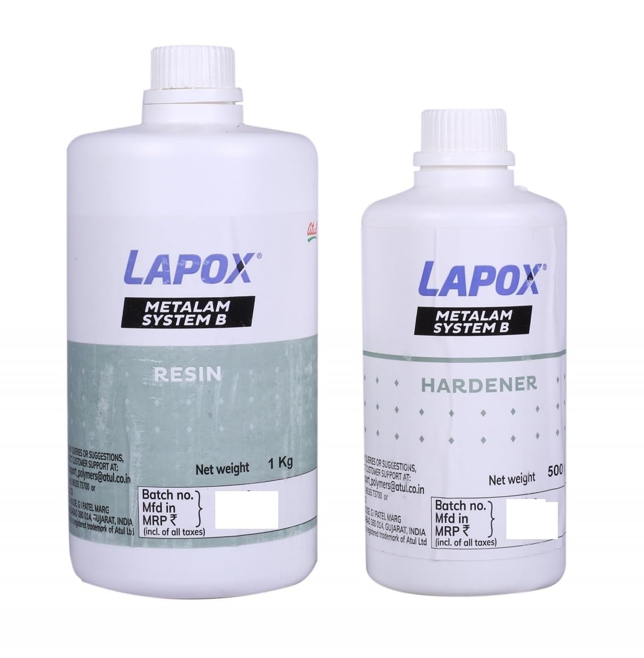 Lapox Metalam System B Resin & Hardener Kit (1 Kg Resin + 500g Hardener) | High-Strength Epoxy Adhesive | Fast Curing, Waterproof, Industrial Grade Bonding Solution