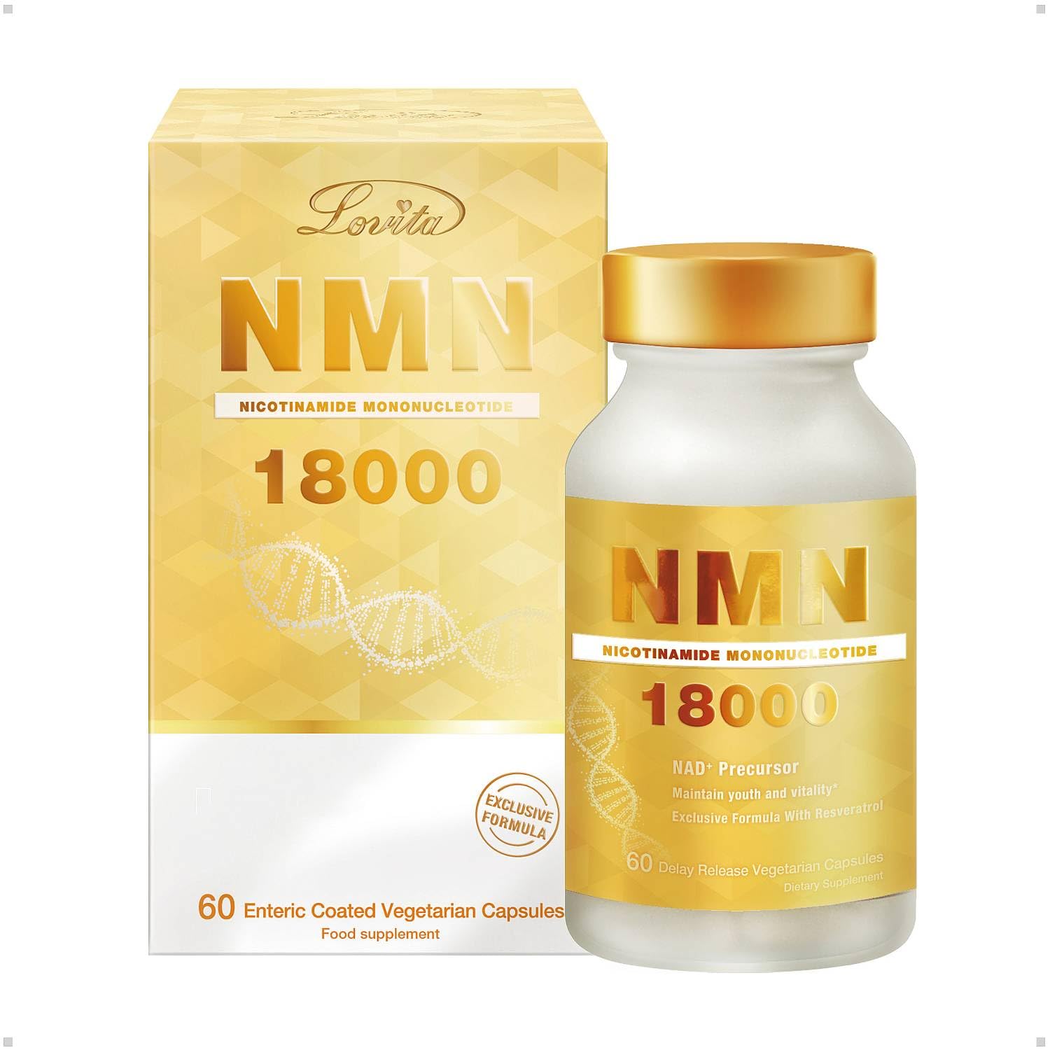 Amazon | Lovita NMN 18000 酵母由来【高純度99.9%以上】 レスベラ 