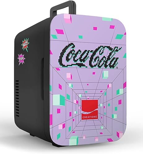Cooluli Coca-Cola Byte Edition Mini nevera para juegos dormitorio automóvil escritorio de oficina y dormitorio universitario refrigerador pequeño de