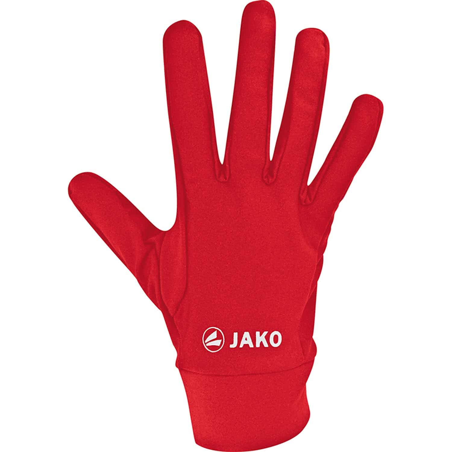 JAKO Unisex Field Player Gloves Function, Red, 6
