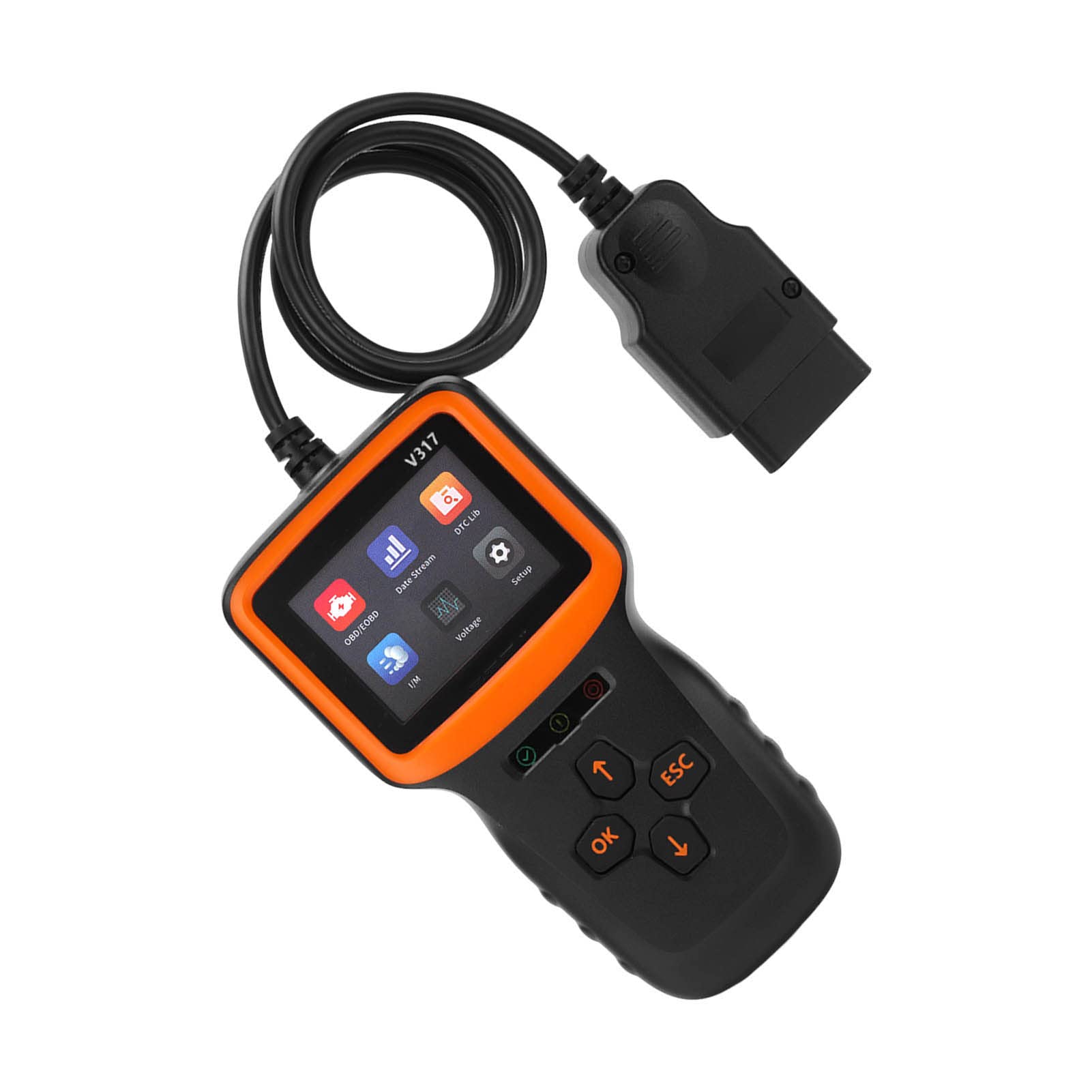 engine fault code reader, obd2 scanner abs screen display high accuracy for vehicles