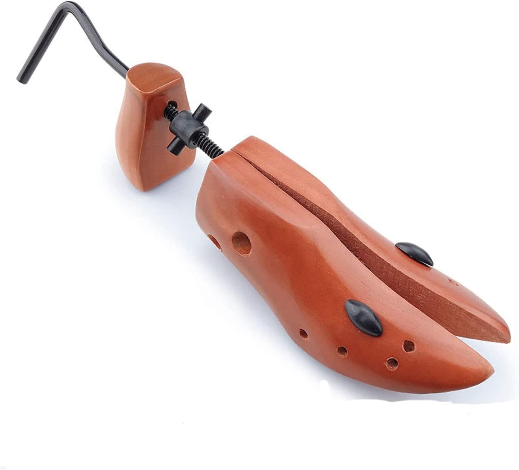 REVAHI Árbol de Zapatos, 1 Uds., Camilla de Zapatos de Madera marrón, Zapatos Planos de Madera Ajustables para Hombres y Mujeres, hormas Moldeadoras de Estiramiento para Calzado