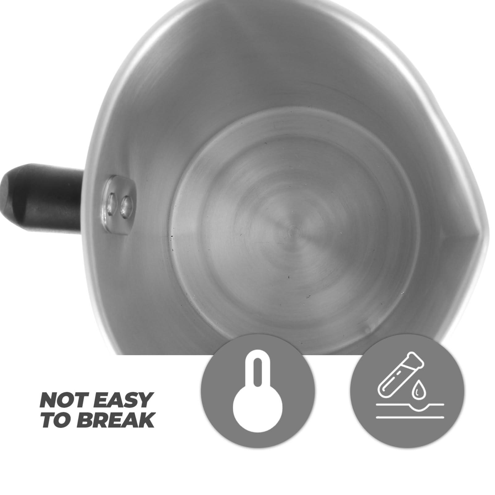 DOITOOL Pot à Fondre la Cire pour Fabrication de Bougies en Aluminium et Pp, 3 Litres, Outil pour Bricolage DIY Artisanat et Fusion de Beurre Cosmétique