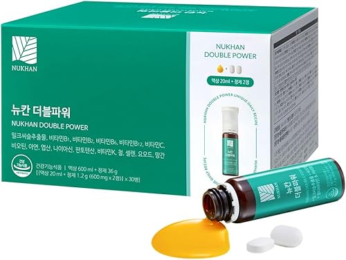 NUKHAN Double Power  Desintoxicación y reparación de limpieza hepática  Suministro para 30 días  Multivitamínico  Minerales  Impulso de energía