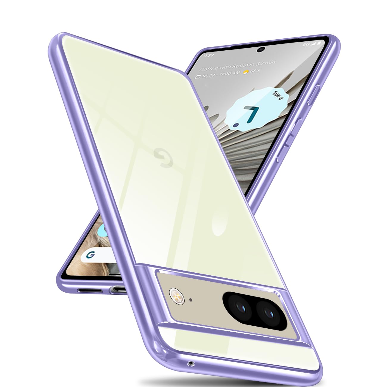 Amazon.co.jp: Google pixel 7 ケース クリア メッキ加工 耐衝撃 薄型 