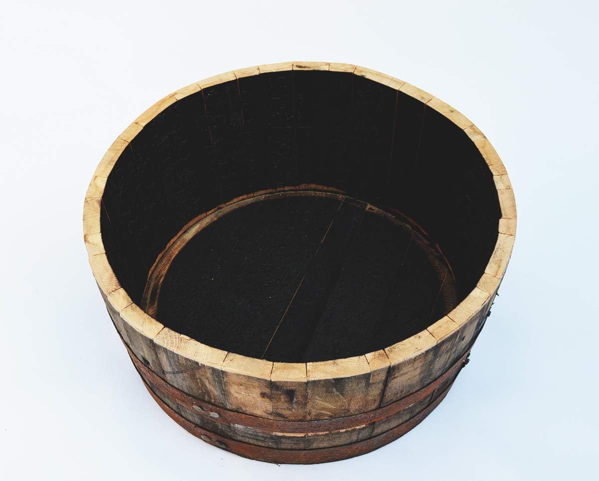 1/4 Whiskey Oak barrel planter Handmade