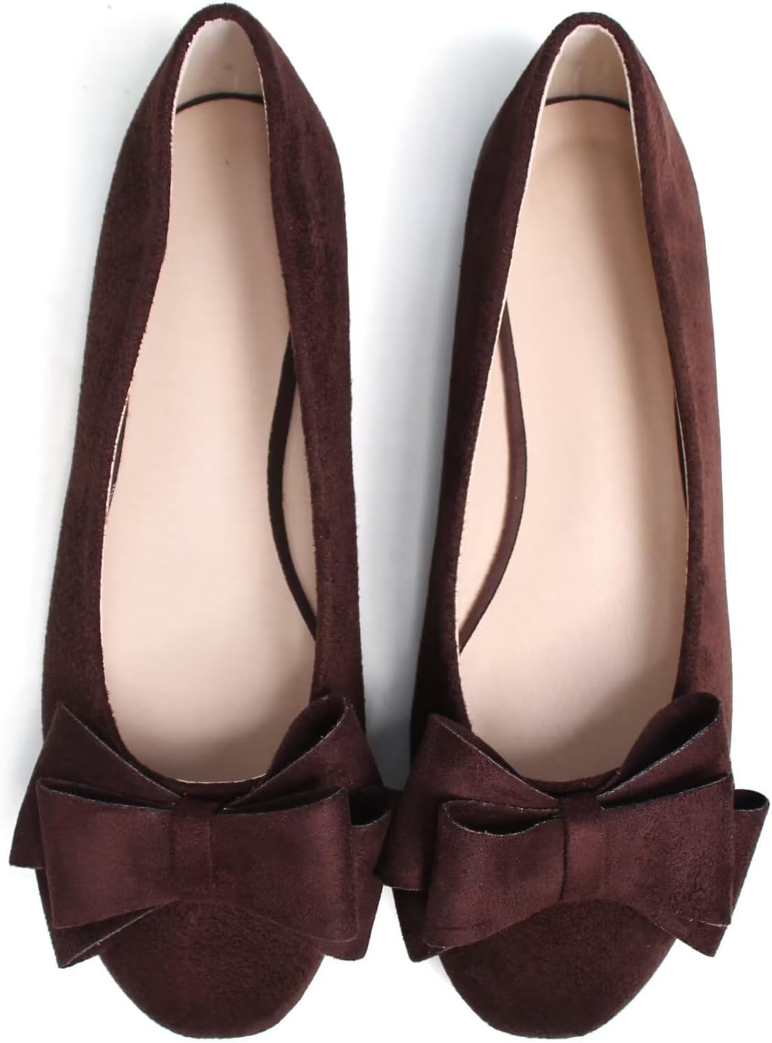 Stunner Women's Cute Round Toe Bowknot Flats Slip On Ballet Flat Shoes