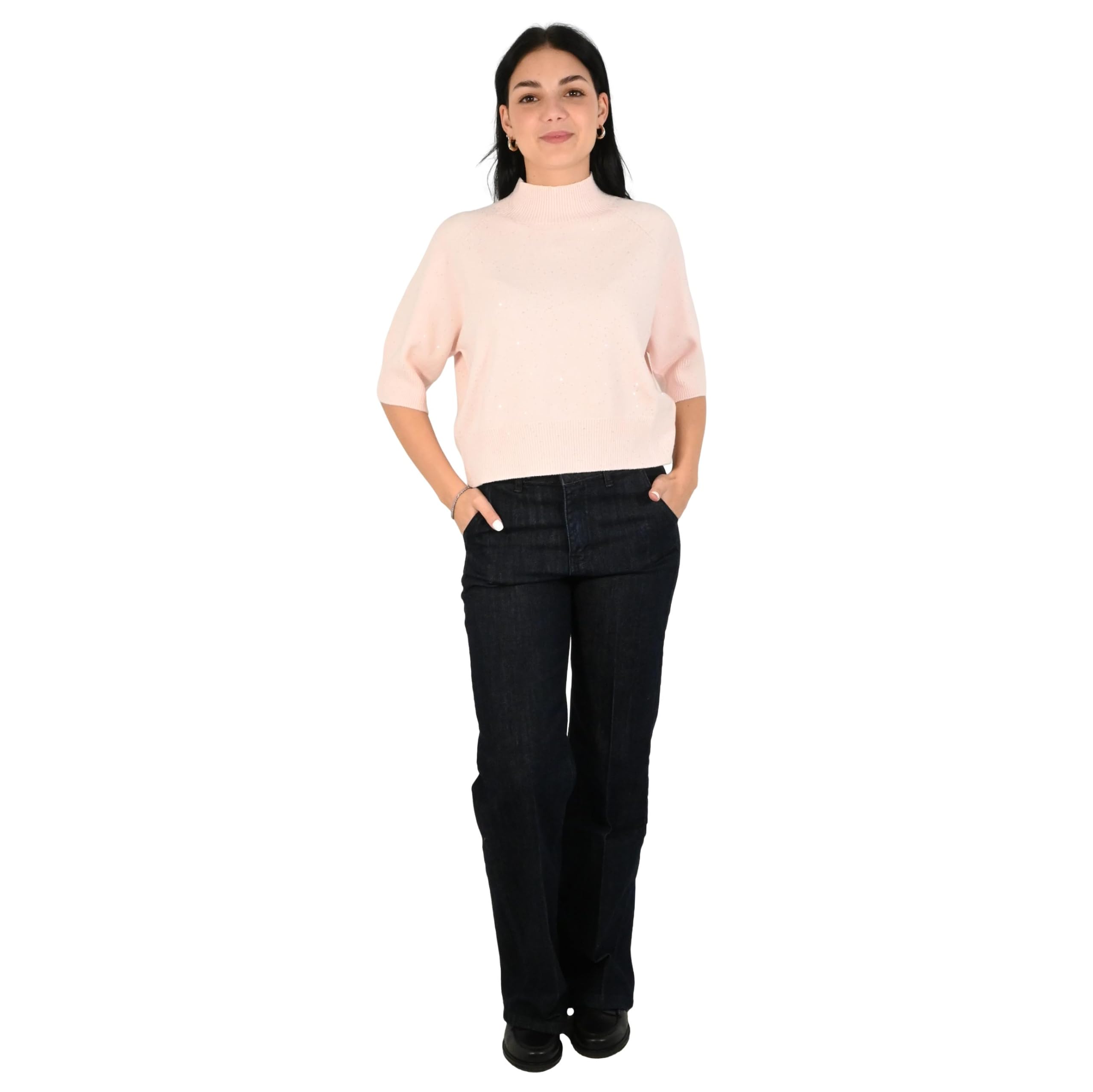 Kontatto maglia donna rosa confetto 3M1746C