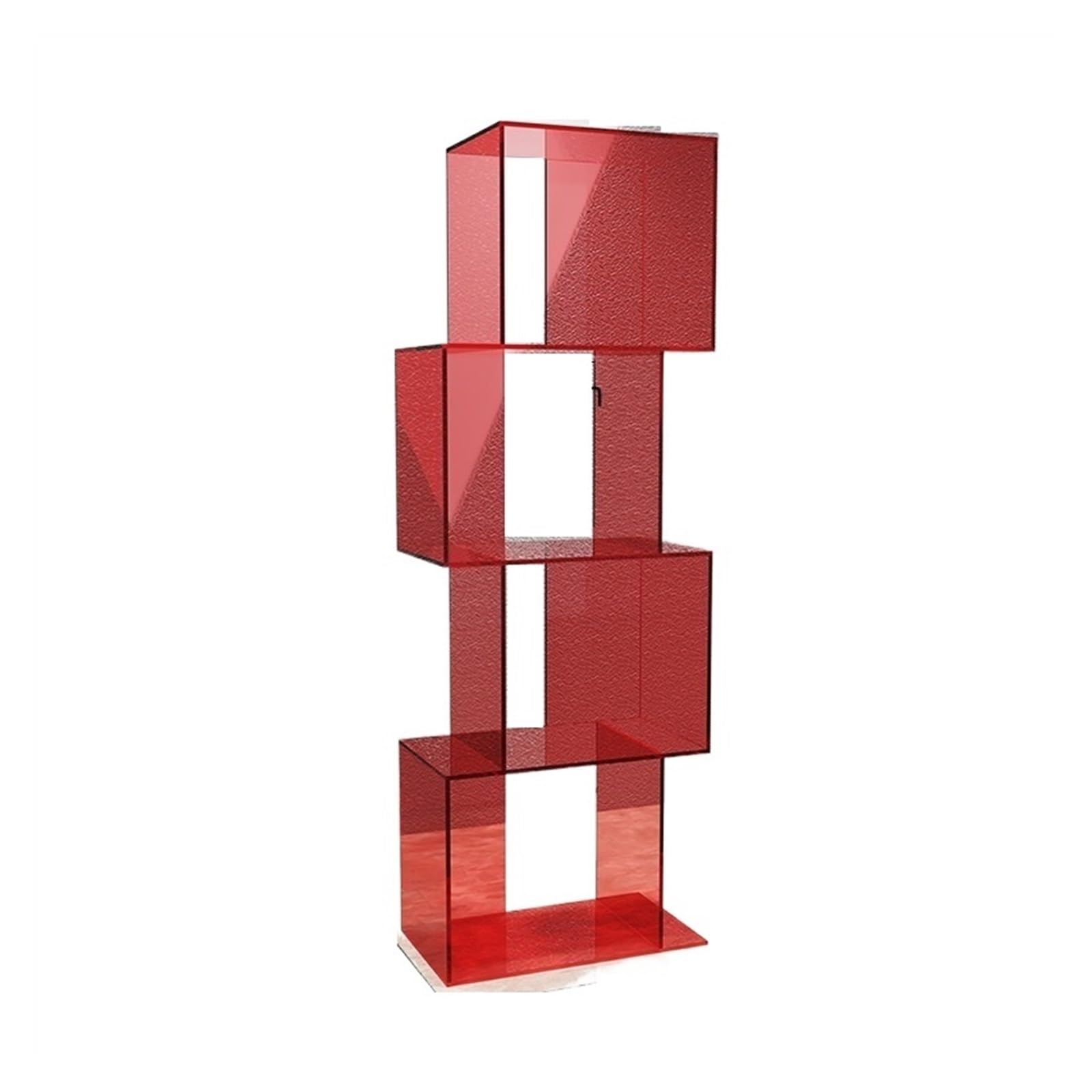 Lizhuzhuzs28 Bookcase Shelf Acrylic Multi-layer Display Shelf, Shoe Bag, Window Prop Bookshelf Display(Red)