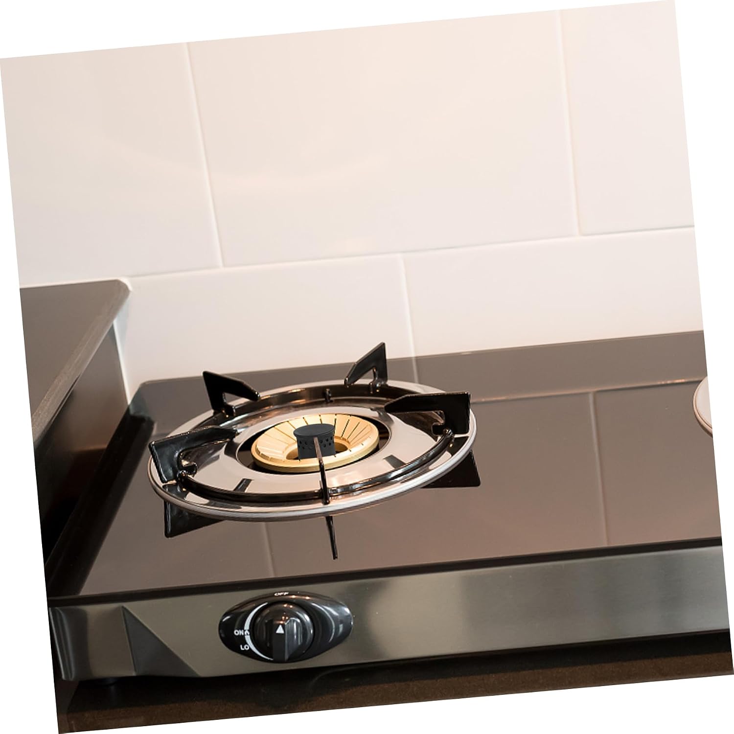 6Pcs Gas Stove Fire Covers Durable Cores for Even Heat Distribution Suitable for Standard Gas Burners Easy Installation Kitchen Accessory